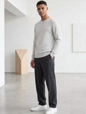 Everlane men’s light grey the no sweat sweater size XXL new